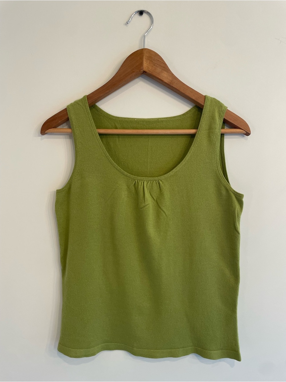 Vintage Matcha Green Sleeveless Top
